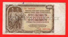 100 Kčs 1953 UH