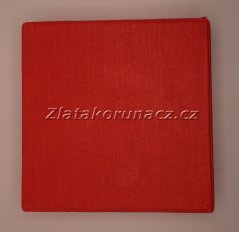 Krabička na medaili - červená ø 52 mm