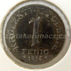 Polsko - 1 fenig 1918 FF