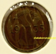Německo - 1 Reichspfennig 1935 D
