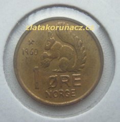 Norsko - 1 Ore 1960