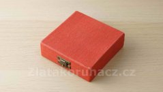Krabička na medaili - červená ø 60 mm