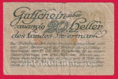 Steiermark - 20 haléřů - 1920