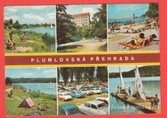 Plumlovská přehrada-Lidé,auta,rybáři