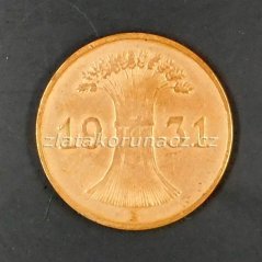 Německo - 1 Reichspfennig 1931 E
