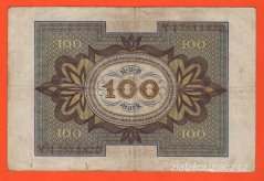 Německo - 100 Mark 1.11.1920 - série Y-Q