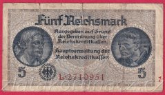 Německo - 5 Reichsmark - S:L