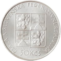 1991 - 50Kčs- parník Bohemia - Standart