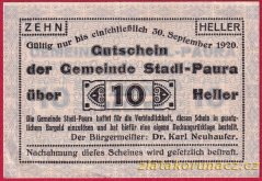 Stadl-Paura - 10 haléřů - 1920