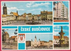 České Budějovice - Pohled na náměstí a jeho okolí