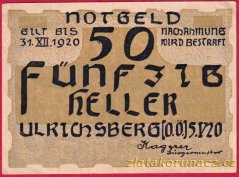 Ulrichsberg - 50 haléřů - 1920