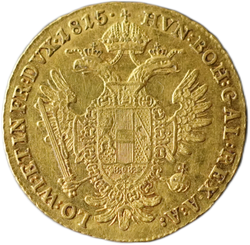 Zlatá mince Rakousko - Uhersko - 1 Dukát 1815 A František I.
