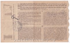 Los - 100 Kč - Státní prémiový los A - r.1921