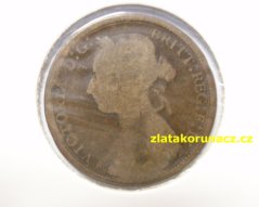 Anglie - 1/2 penny 1886