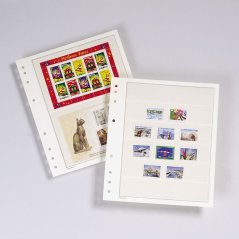 Album na známky v modré barvě se 7 listy - modré