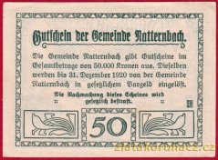 Natternbach - 50 haléřů - 1920