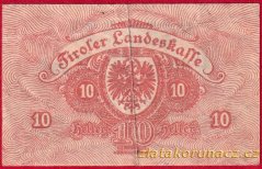 Innsbruck - 10 haléřů - 1919 - červená