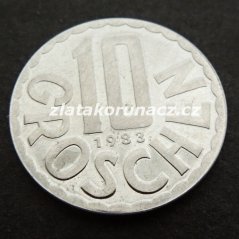 Rakousko - 10 groschen 1983