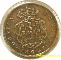 Portugalsko - 10 reis 1852
