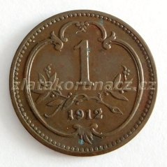 1 haléř F.J.I.-1912