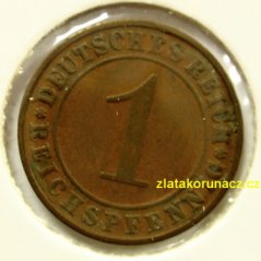 Německo - 1 Reichspfennig 1929 D