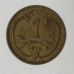 1 haléř F.J.I.-1916 N.Z.