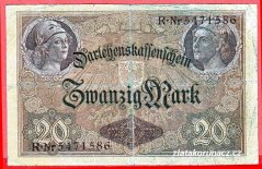 Německo - 20 mark 5.8.1914 - série R