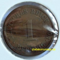 Německo - 1 Reich Pfennig 1904 J