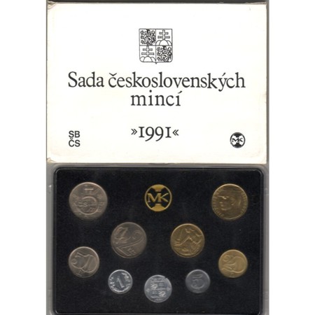 sada 1991 -Žeton mincovny - Provedení: Standard