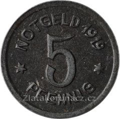 Německo - Ratiboř - 5 pfennig 1919