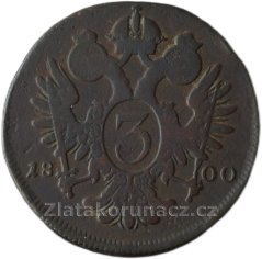3 Krejcar 1800 A