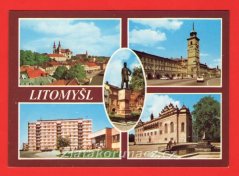 Litomyšl - pomník Bedřicha Smetany, náměstí