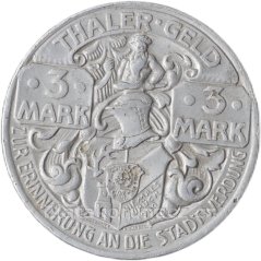 Německo - Thale am Harz - 3 Mark 1921