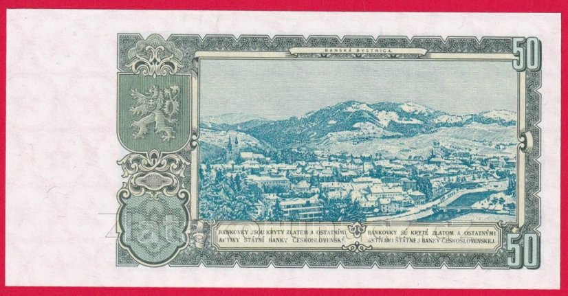 50 Kčs 1953 AK - ruský číslovač