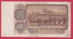 100 Kčs 1953 BT-ruský číslovač