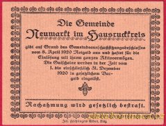 Neumarkt im Hausruckkreis - 10 haléřů - 1920