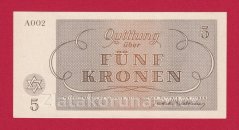 5 K - Terezínská poukázka A002