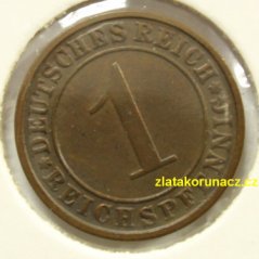 Německo - 1 Reichspfennig 1928 F