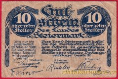 Steiermark - 10 haléřů - 1920