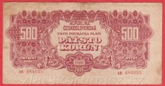 500 Korun 1944 AH