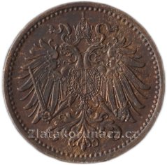 1 haléř F.J.I.-1898