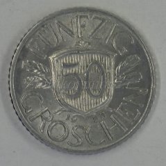 Rakousko - 50 Groschen 1955