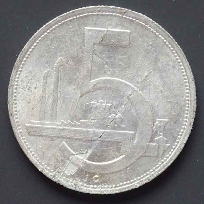 5 koruna 1952 - původní ražba