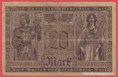 Německo - 20 mark 20.2.1918 - série X