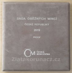 Sada mincí 2019 - Proof - Semišový obal