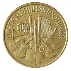Zlatá mince Rakouska - 1/10 Oz Philharmoniker 2010