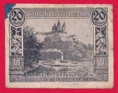 Niederösterreich - 20 haléřů - 1920 - černá