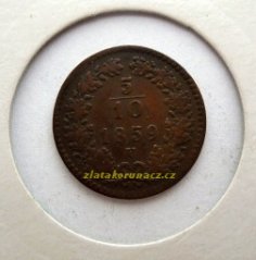 5/10 krejcaru 1859 V