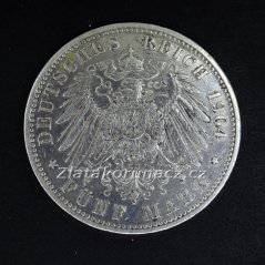 Německo - Bavorsko 5 marka 1904 D