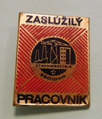 Zaslúžilý pracovnk Stavoindustria Bratislava